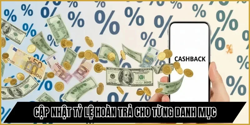 Cập nhật tỷ lệ hoàn trả cho từng danh mục